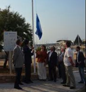 14 temporades de bandera blava al Club Nàutic.