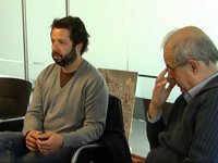 Visita del jurat per conèixer els progressos del becari de la Beca de Primavera