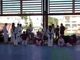 Exhibició de taekwondo de final de curs