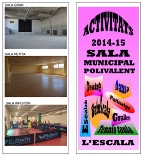 Programació d'activitats a la sala polivalent