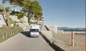 Obres de consolidació a la Miranda de Sant Martí d'Empúries