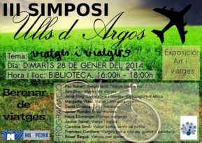 Els viatges i els viatgers al  tercer simposi El Ulls d'Argos.