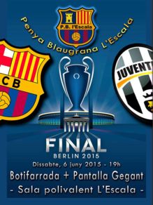 Pantalla gegant per veure la final de la Champions dissabte